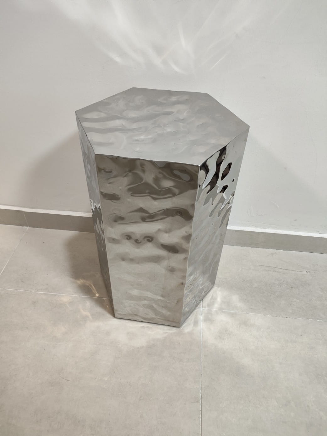 Ezüst dekor asztal 50cm